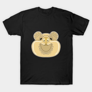 brown cute quokka face T-Shirt